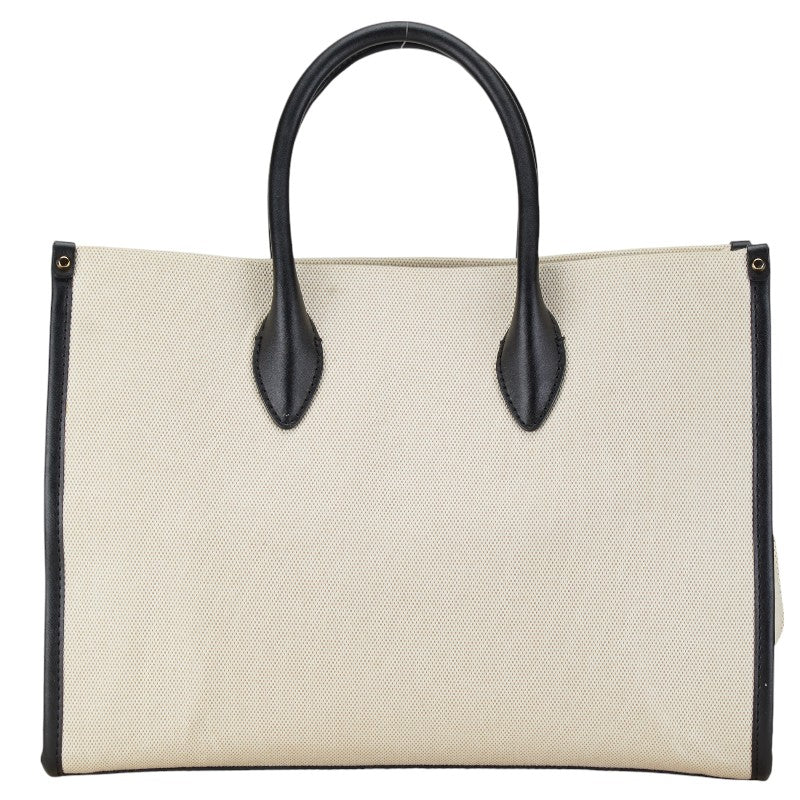 Michael Kors Canvas Leather Logo Tote Bag