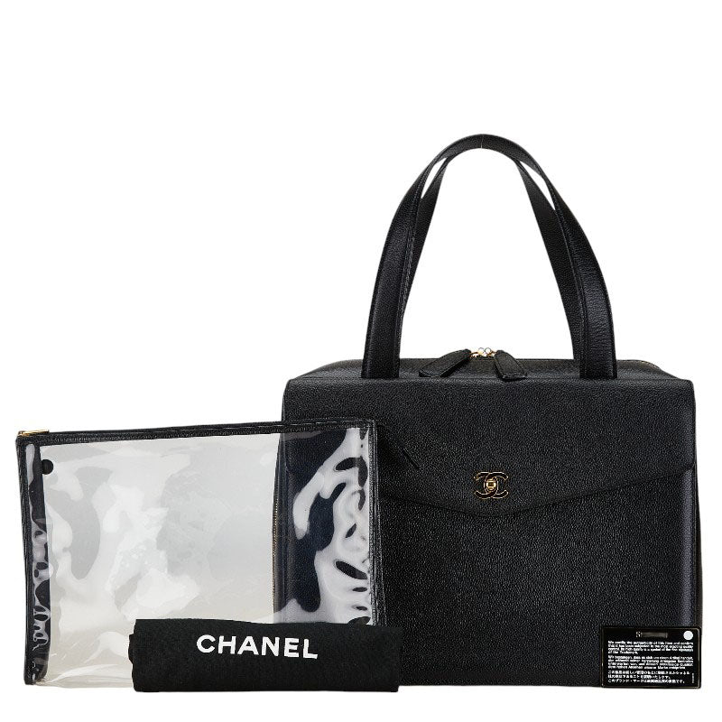 Chanel Caviar Skin Coco Mark Business Bag Briefcase