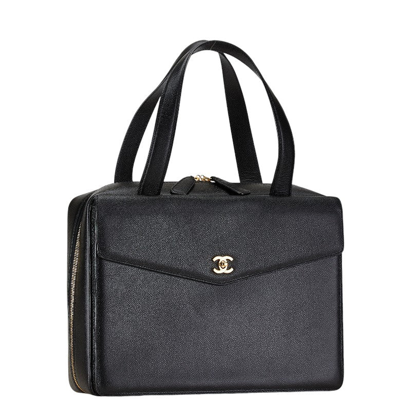 Chanel Caviar Skin Coco Mark Business Bag Briefcase