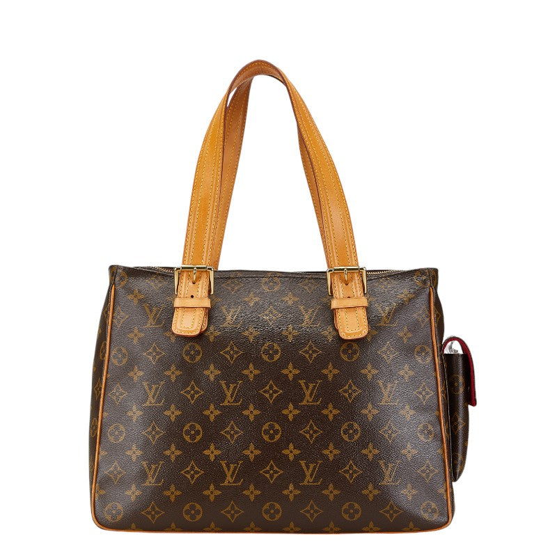 Louis Vuitton Monogram Multipli Cite Shoulder Tote Bag M51162 Brown PVC Leather in Very Good Condition