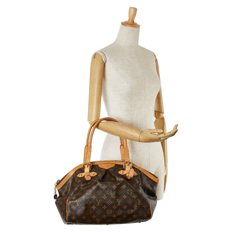 Louis Vuitton Monogram Tivoli GM Handbag Shoulder Bag M40144 Brown PVC Leather in Very Good Condition