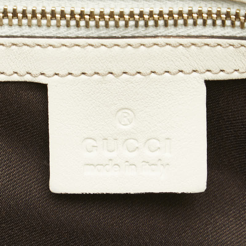 Gucci Canvas Leather Horsebit Tote Bag