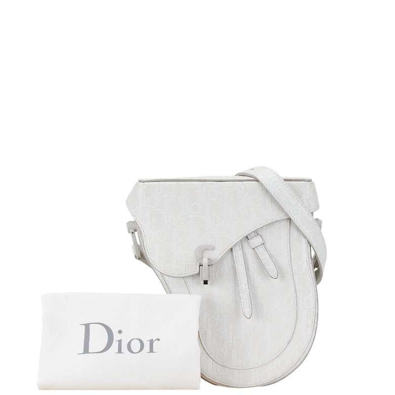 Dior Saddle Patterned Leather Shoulder Bag