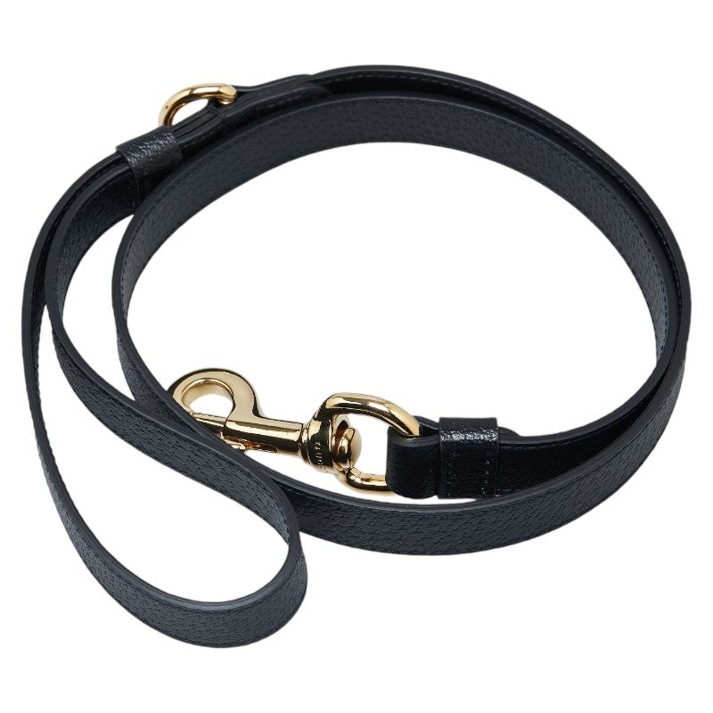 Gucci Leather Interlocking G Pet Lead Collar Set