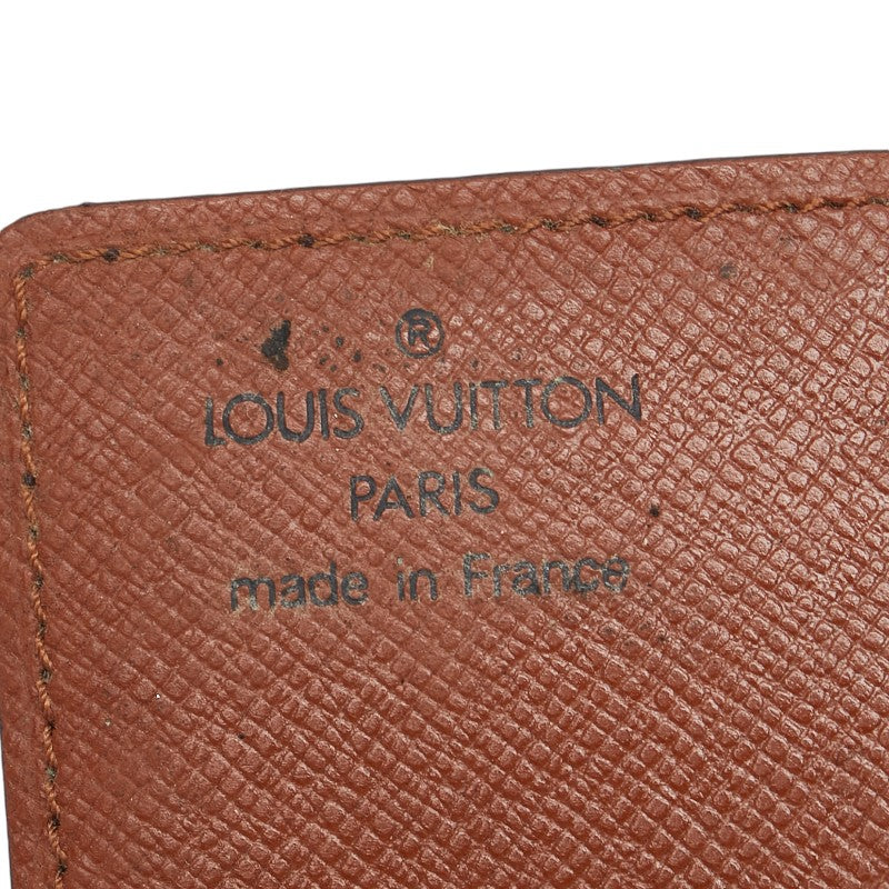 Louis Vuitton Monogram Card Case M60937 Brown PVC Leather in Very Good Condition