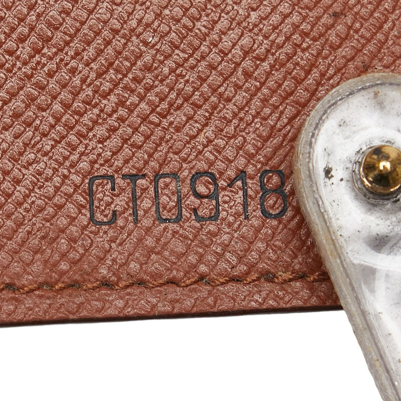 Louis Vuitton Monogram Card Case M60937 Brown PVC Leather in Very Good Condition