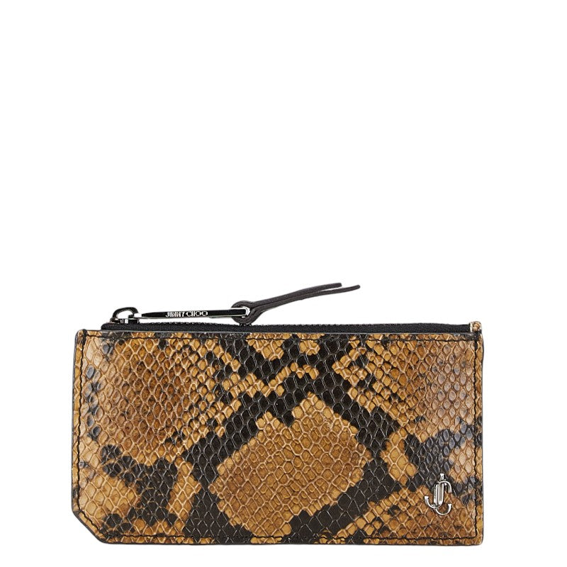 Jimmy Choo Python Embossed Leather Coin Case