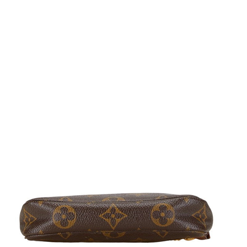 Louis Vuitton Monogram Chain Pouch M58009 Brown PVC Leather in Very Good Condition