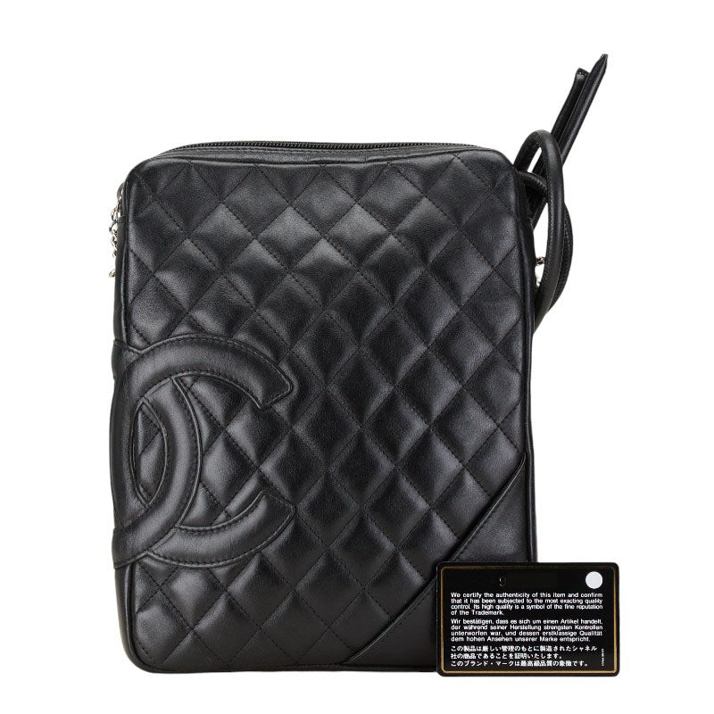 Chanel Cambon Line Quilted Leather Shoulder Bag in Very Good Condition