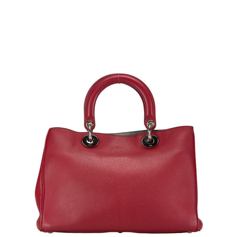 Dior Lady Dior Leather Shoulder Bag Red