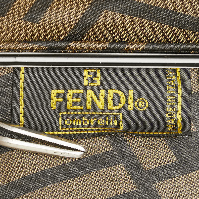 Fendi Nylon Zucca Umbrella Brown Black