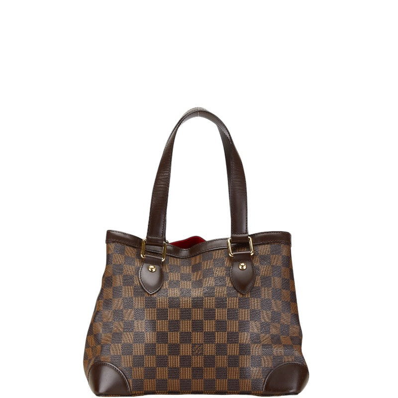 Louis Vuitton Damier Hampstead PM Tote Bag Brown PVC Leather