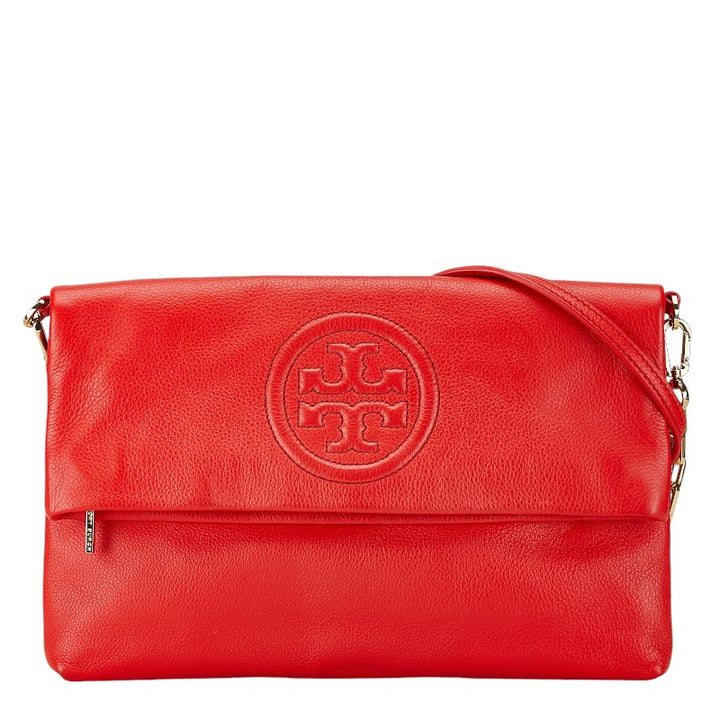 Tory Burch Red Leather Shoulder Bag