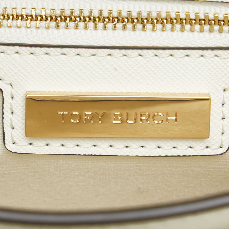 Tory Burch Leather Handbag Chain Shoulder Bag White in Great Condition