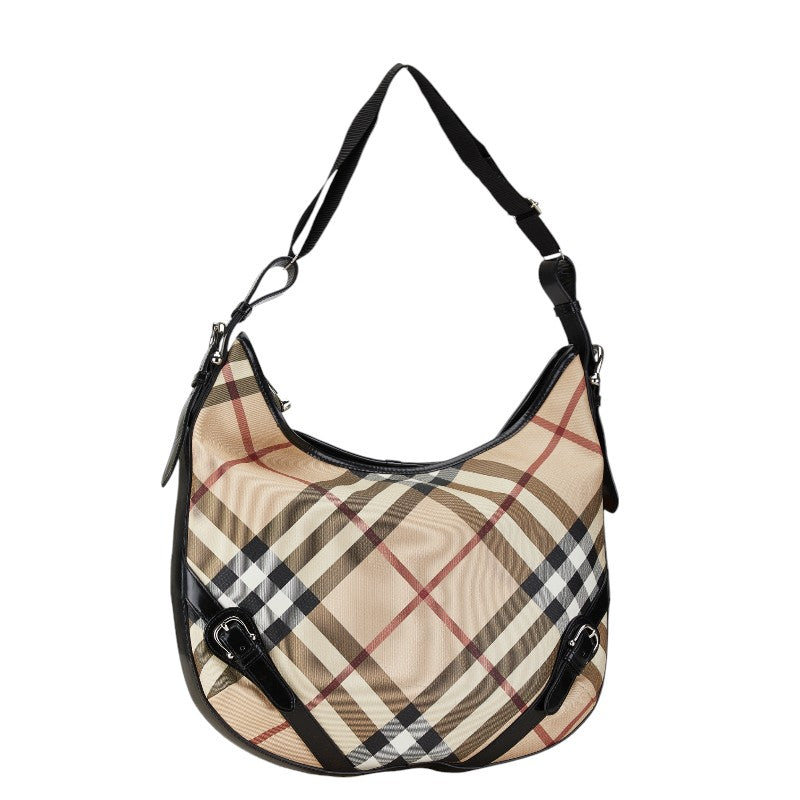 Burberry Check Shadow Horse PVC Leather Shoulder Bag