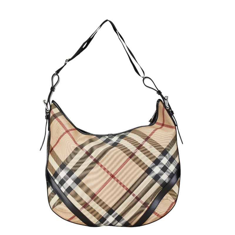 Burberry Check Shadow Horse PVC Leather Shoulder Bag