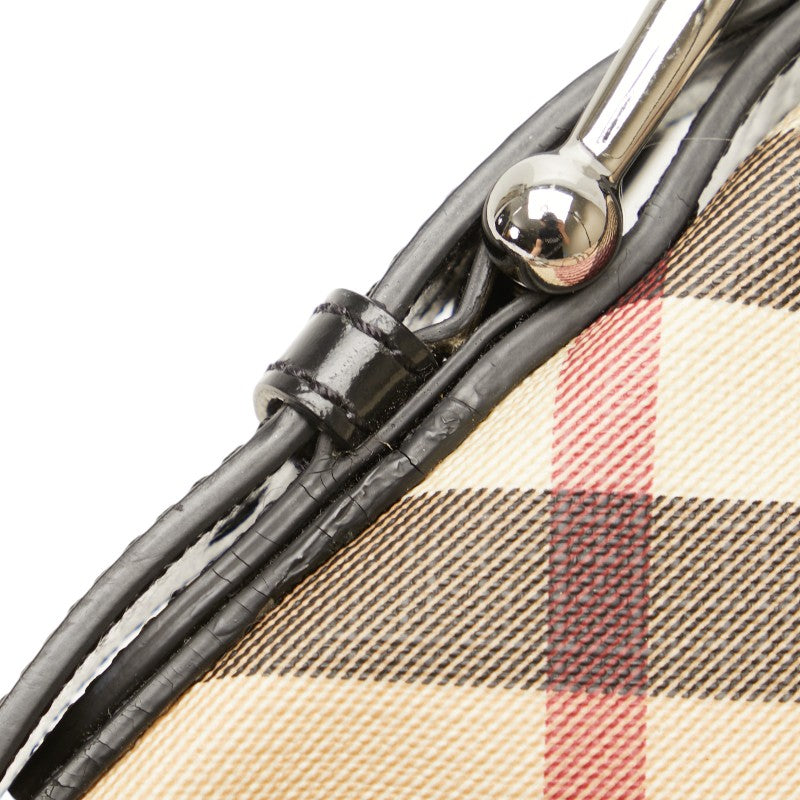 Burberry Check Shadow Horse PVC Leather Shoulder Bag