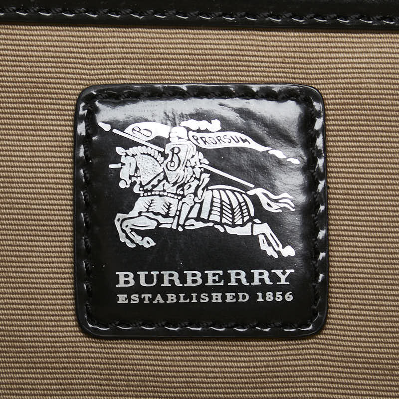 Burberry Check Shadow Horse PVC Leather Shoulder Bag