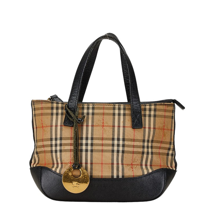 Burberry Nova Check Shadow Horse Handbag in Very Good Condition