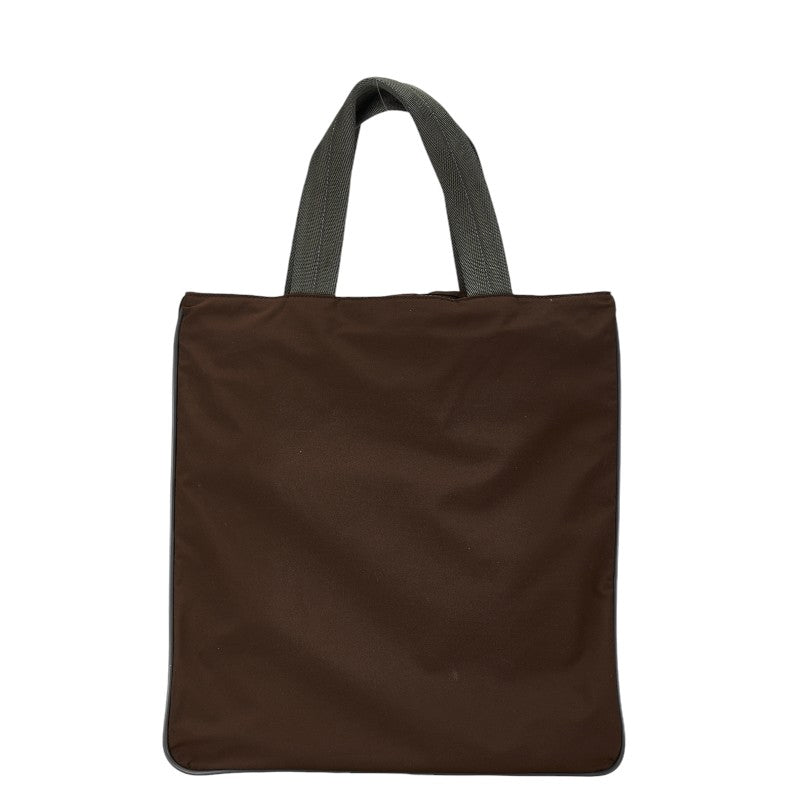 Prada Nylon Tote Bag 4VA070 Brown Gray