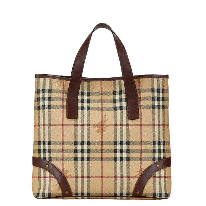 Burberry Nova Check Shadow Horse Tote Bag