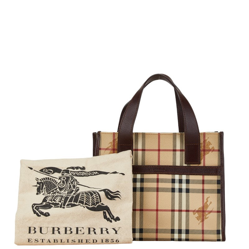 Burberry Nova Check Shadow Horse Tote Bag