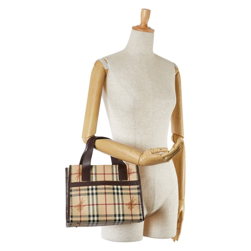 Burberry Nova Check Shadow Horse Tote Bag