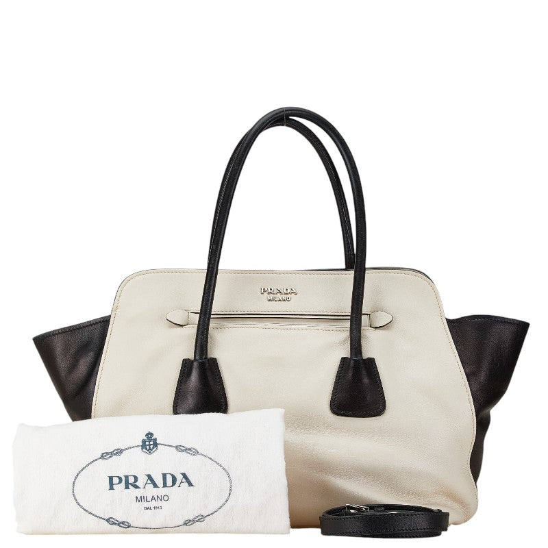 Prada Leather 2WAY Handbag Shoulder Bag BN2611 in Great Condition