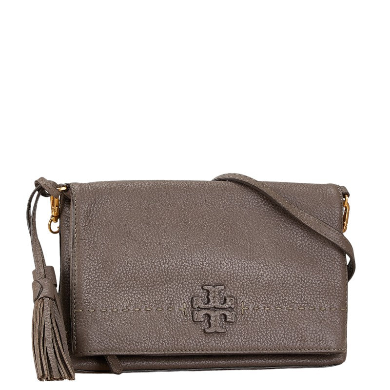 Tory Burch Leather Tassel Chain Shoulder Bag