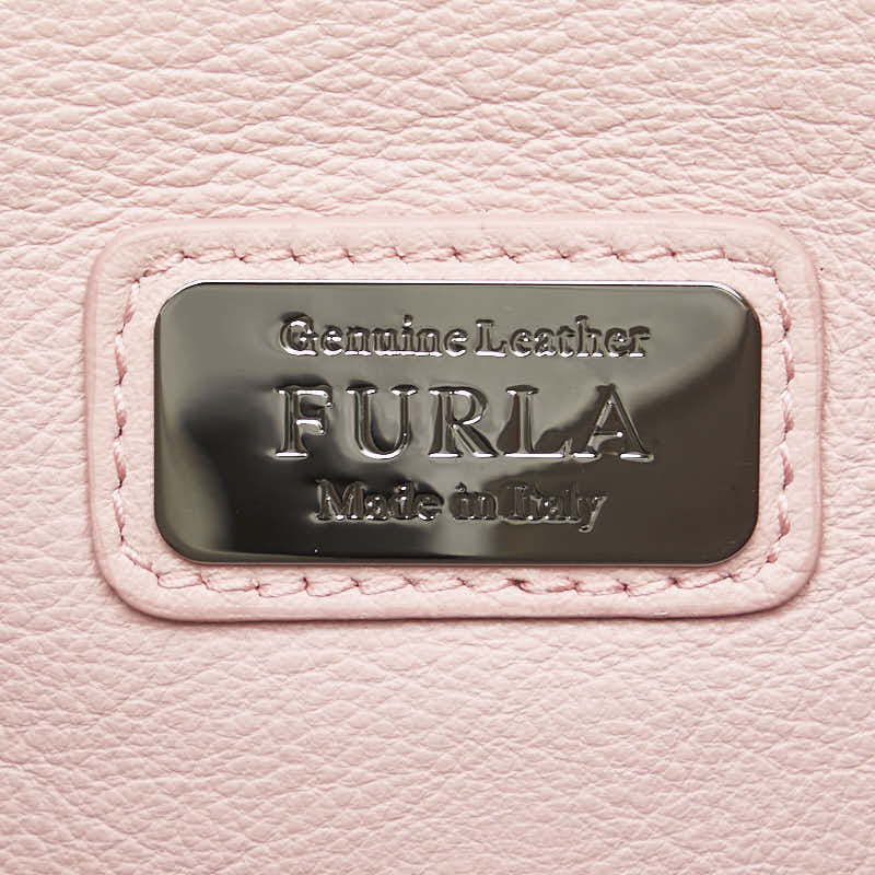 Furla Leather Handbag Chain Shoulder Bag in Great Condition