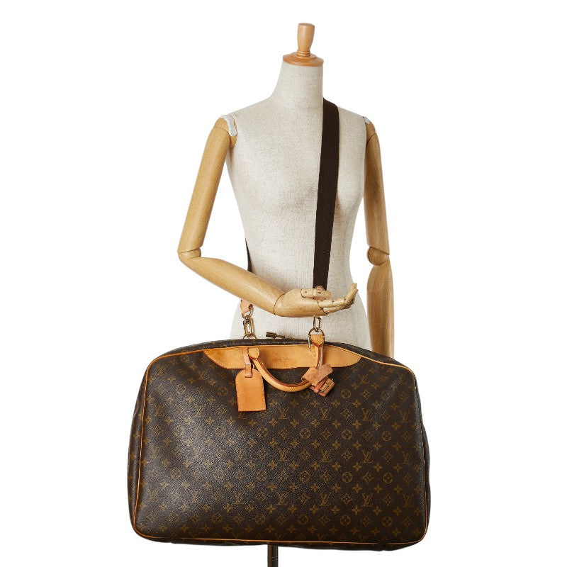 Louis Vuitton Monogram Alize 2WAY Handbag M41392 Brown PVC Leather