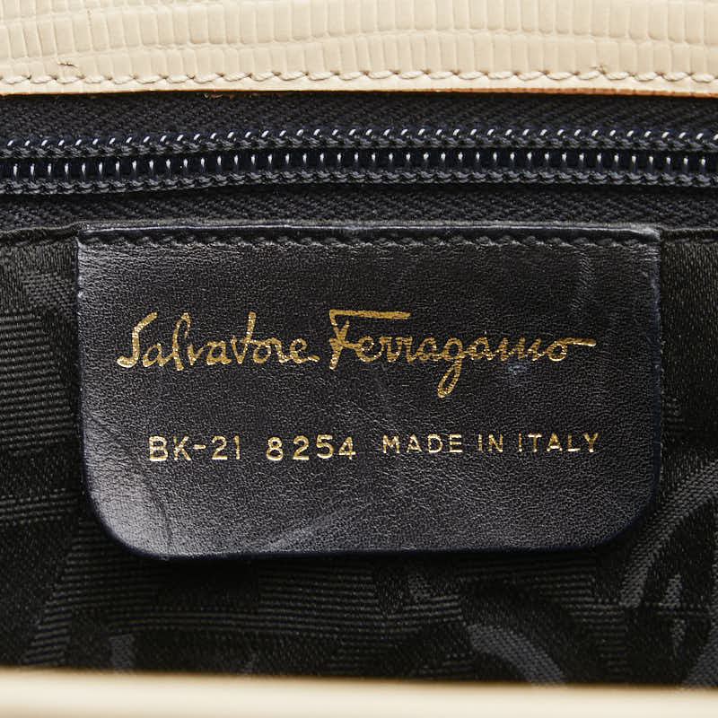 Salvatore Ferragamo Vara Leather Handbag 8254