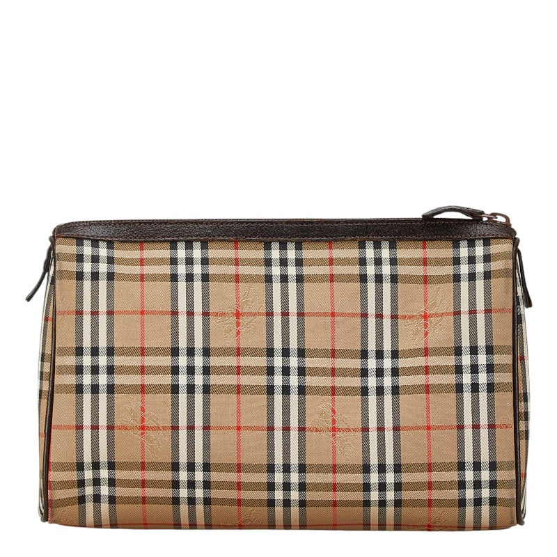 Burberry Nova Check Canvas Pouch in Very Good Condition