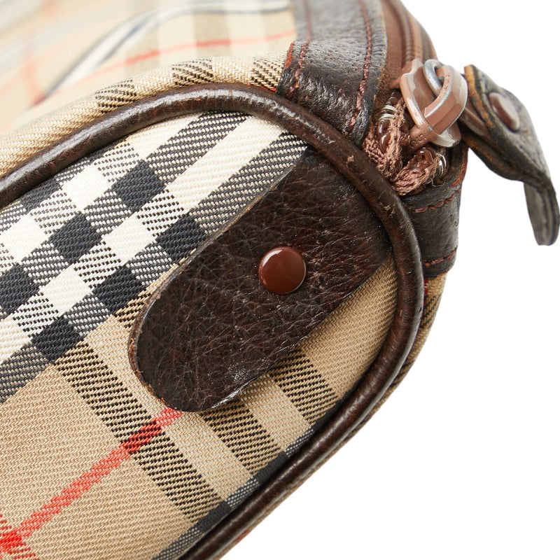 Burberry Nova Check Canvas Pouch in Very Good Condition