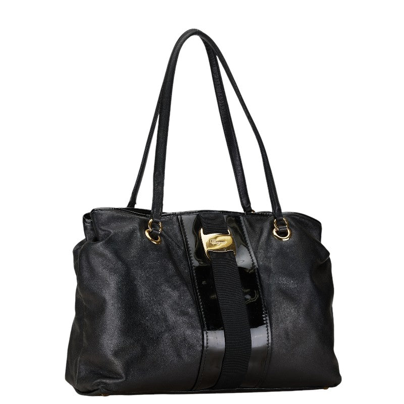 Salvatore Ferragamo Vara Leather Tote Bag