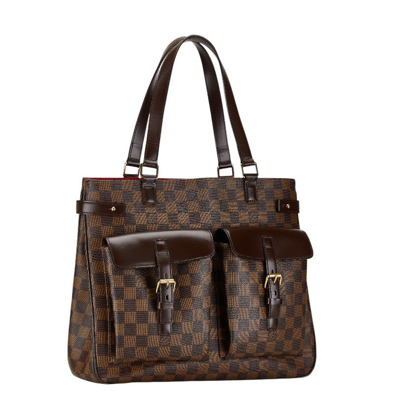 Louis Vuitton Damier Uzes Tote Bag N51128 Brown PVC Leather in Very Good Condition