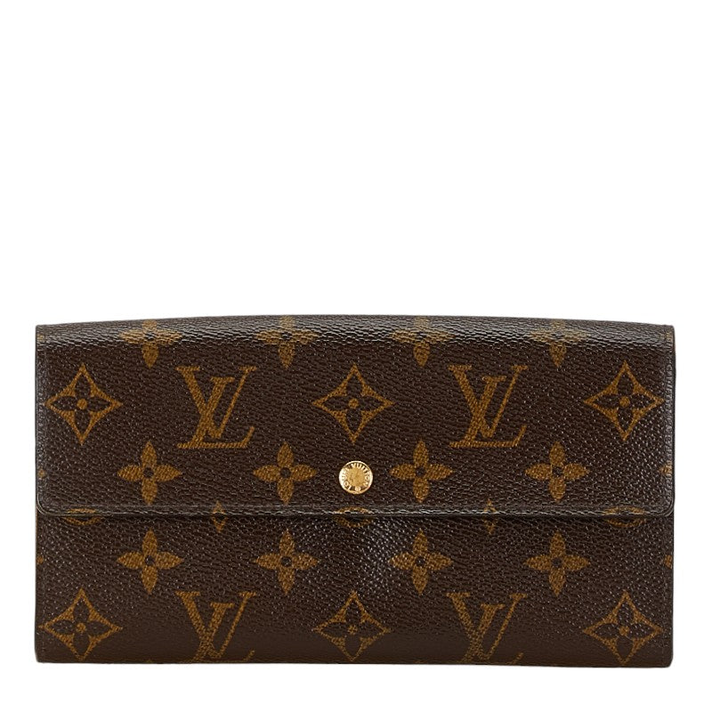 Louis Vuitton Monogram Sarah Wallet M61734 Brown PVC Leather