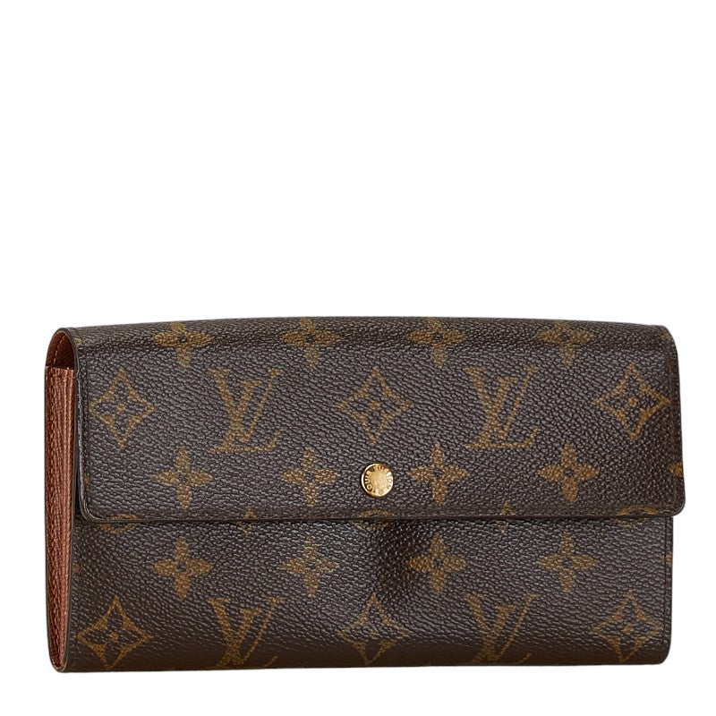 Louis Vuitton Monogram Sarah Wallet M61734 Brown PVC Leather