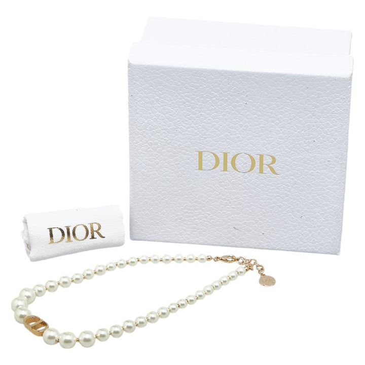 Dior 30 MONTAIGNE Resin Pearl Choker Necklace N1116MTGRS_D301 in Great Condition