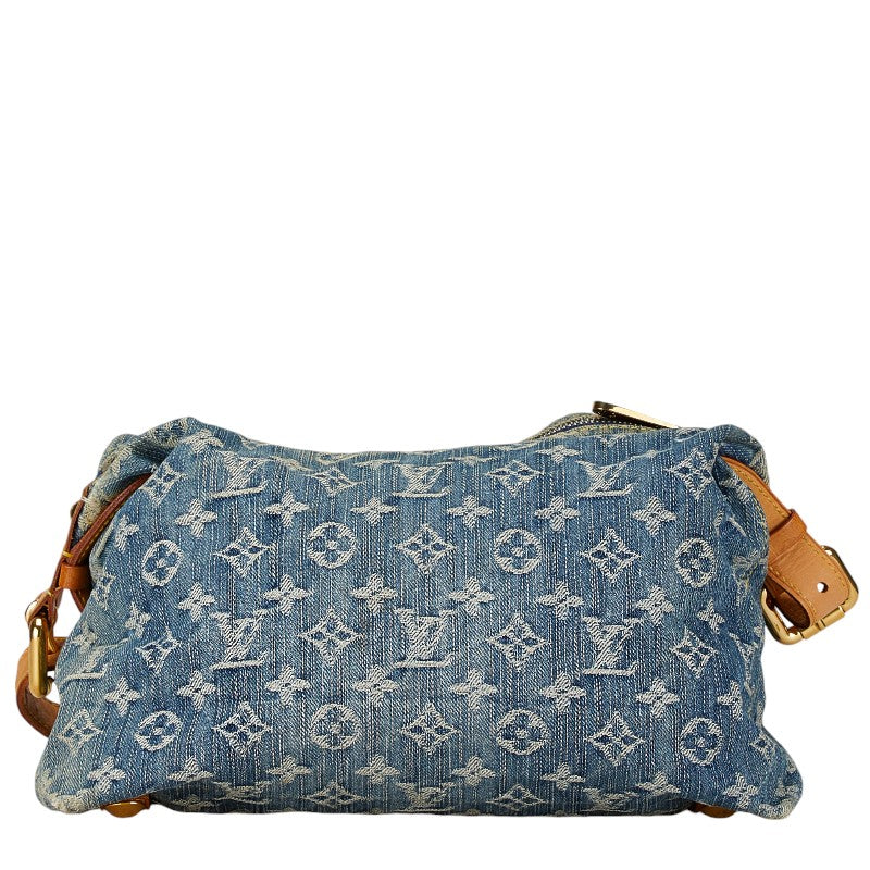 Louis Vuitton Monogram Denim Baggy PM Shoulder Bag M95049 in Very Good Condition