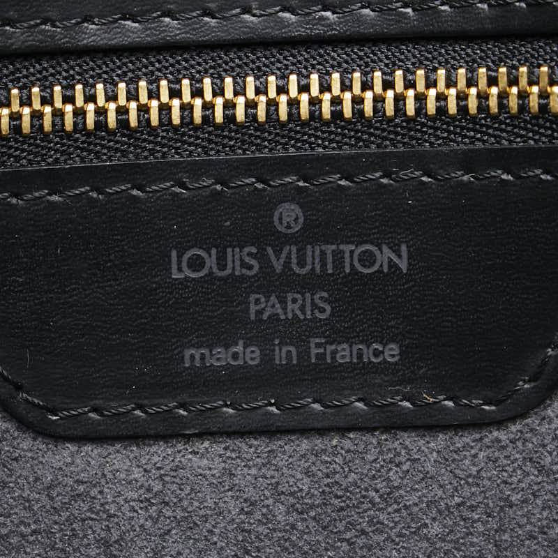 Louis Vuitton Epi Saint-Jacques Shopping Tote Bag M52262 Black Leather in Very Good Condition