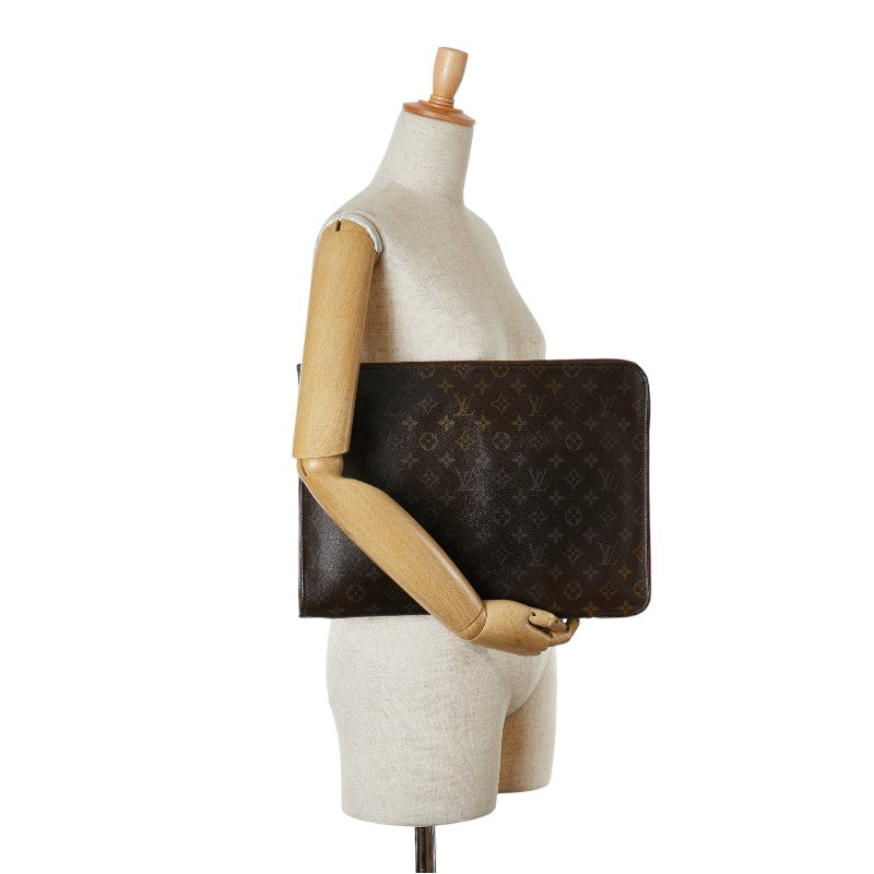 Louis Vuitton Monogram Clutch Bag PVC Leather M53456