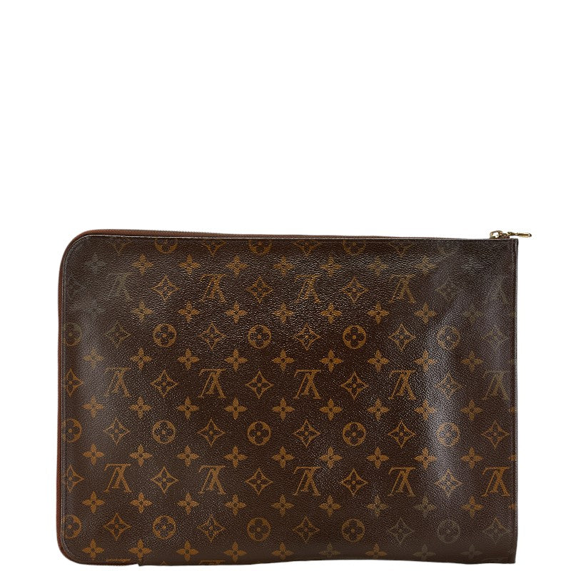 Louis Vuitton Monogram Clutch Bag PVC Leather M53456