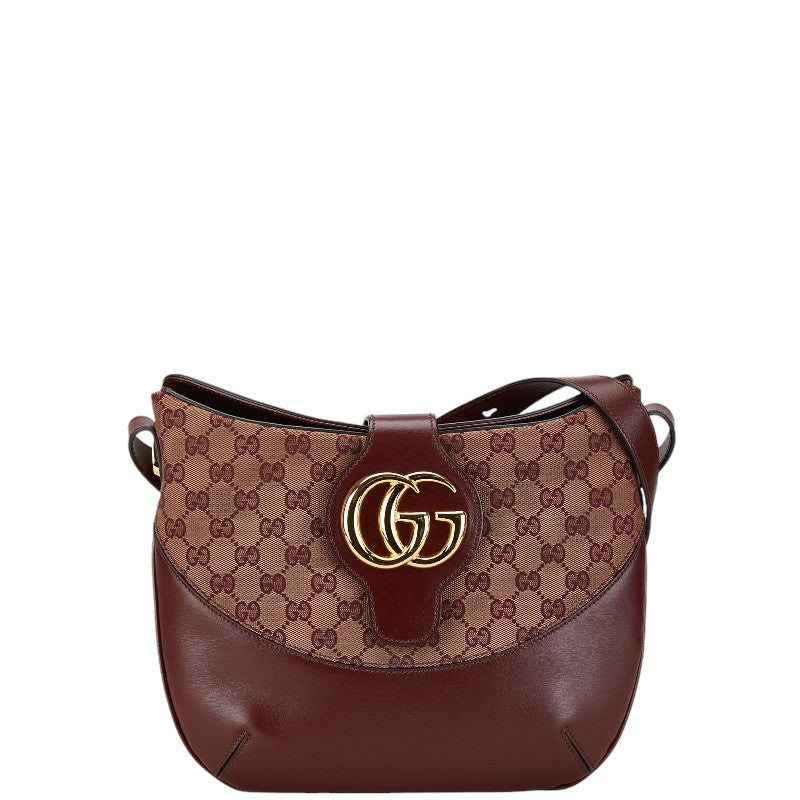 Gucci GG Marmont Canvas Leather Shoulder Bag