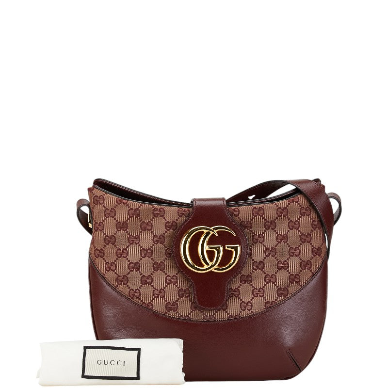 Gucci GG Marmont Canvas Leather Shoulder Bag