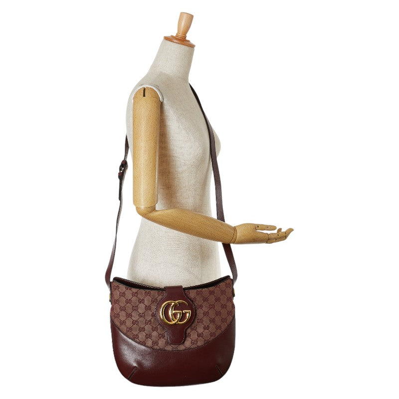 Gucci GG Marmont Canvas Leather Shoulder Bag