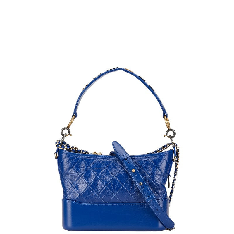 Chanel Gabrielle Small Hobo Chain Shoulder Bag Blue