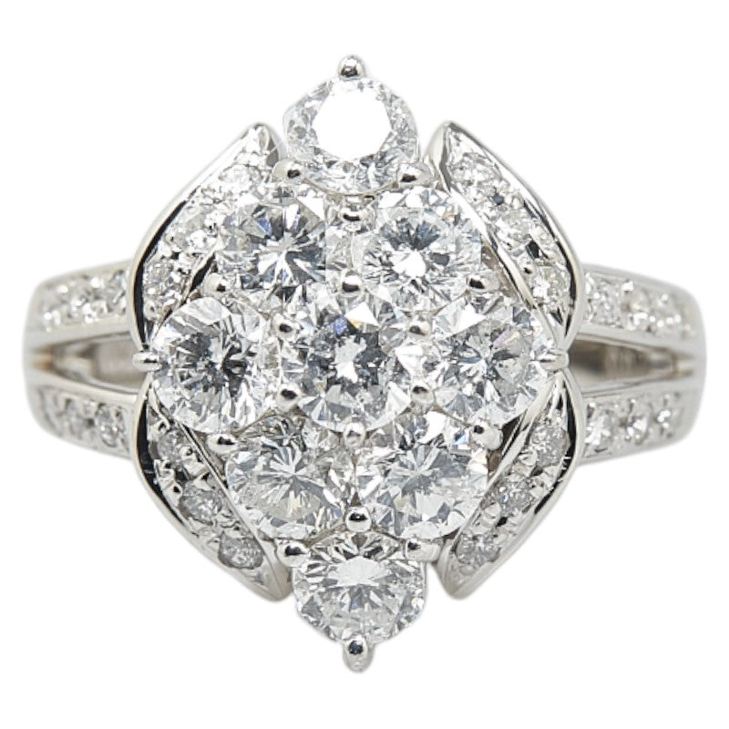 Pt900 Platinum Diamond 2.00ct Ring Size 10.5