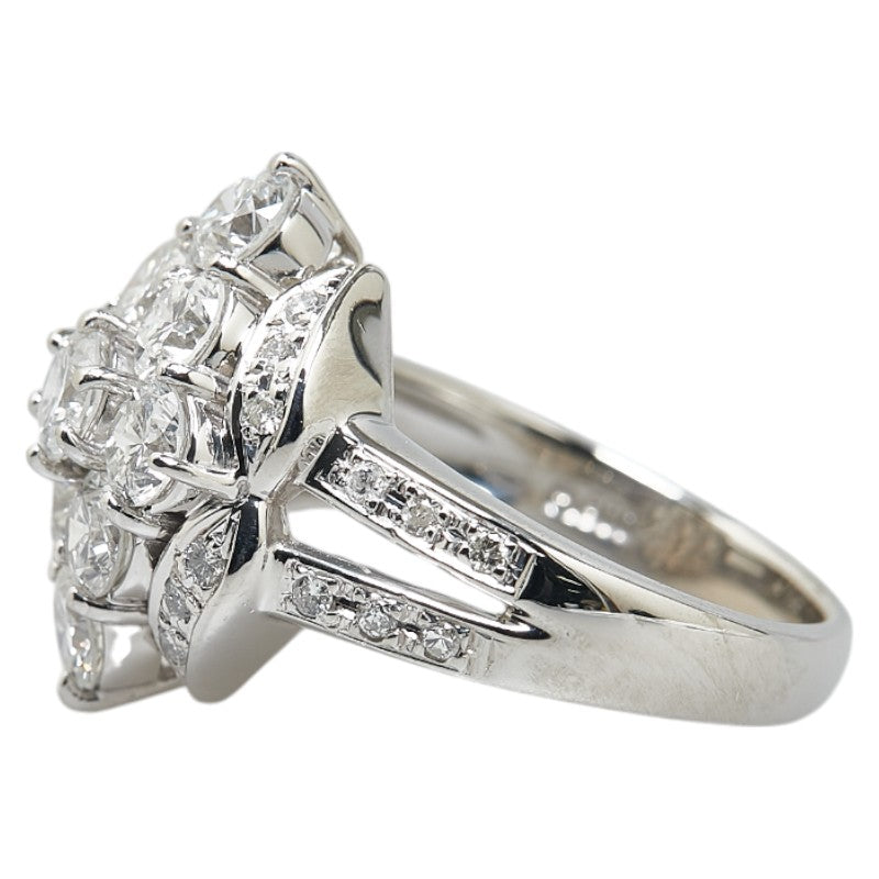 Pt900 Platinum Diamond 2.00ct Ring Size 10.5