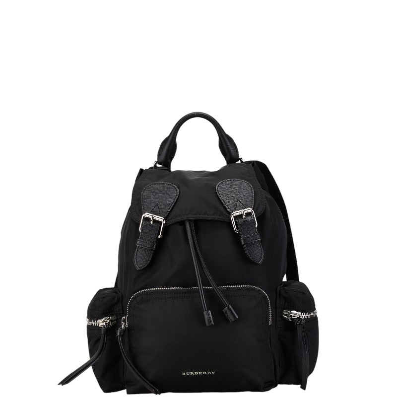 Burberry Nylon Leather Backpack Black